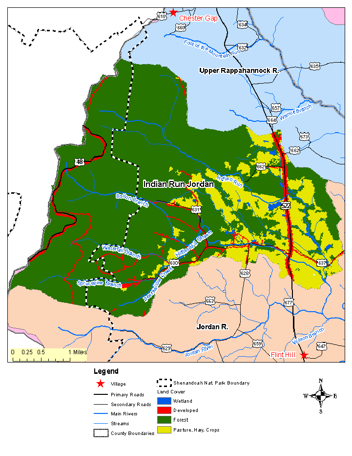 Indian Run Jordan River, Land Cover Map
